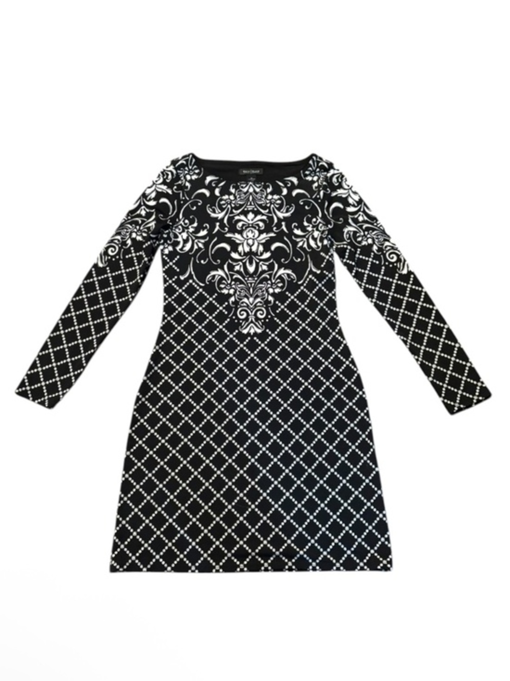 White House black market black white dress